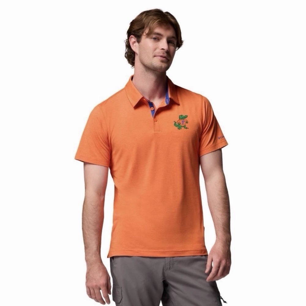 Columbia Sportswear Florida Gators Men's XXL Vault Tech Trail Polo Orange NWT